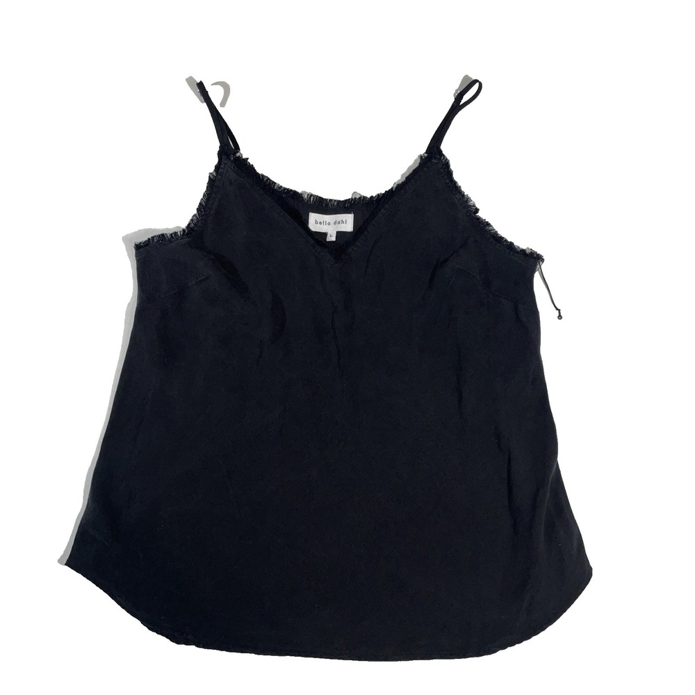 Bella Dahl Black Frayed Edge Cami Women's Size L